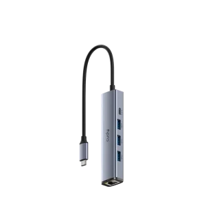 Adapter Cudy UH605 USB-C-3xUSB 3.0+RJ45