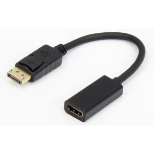 Adapter E-Green DisplayPort 1.4(M) - HDMI 2.0(F) kabl 20cm crni