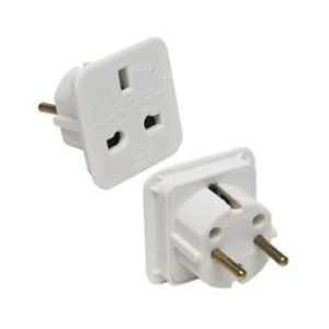 Adapter E-Green Euro utikač - UK utičnica bela