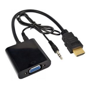 Adapter E-Green HDMI (M) - VGA D-sub (F) + Audio kabl 3.5mm (M/M) crni