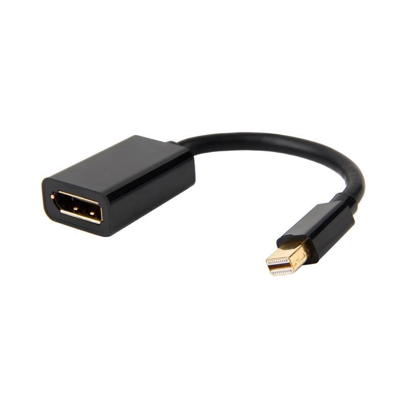 Adapter E-Green Mini DisplayPort (M) - DisplayPort (F) crni