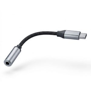 Adapter E-Green USB 3.1 USB-C (M) - 3.5mm stereo (F) crni