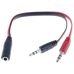 Adapter Fast Asia Audio 3.5mm stereo jack (M) na 2x3.5mm stereo jack (2xM)