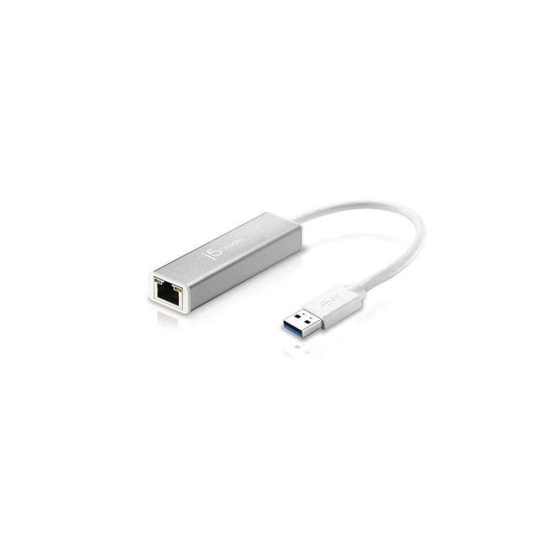 Adapter Fast Asia USB-C - Gigabit ethernet metal sivi