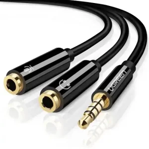 Audio kabl 3, 5mm 1xM, 2xŽ Ugreen 0, 2m AV141