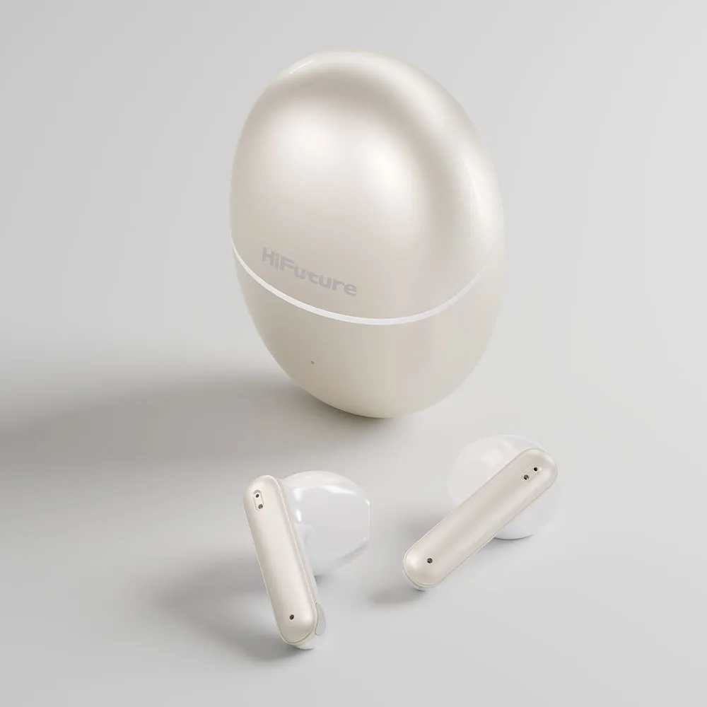 Bežične slušalice HiFuture ColorBuds3 TWS, biserno bele – slika 5
