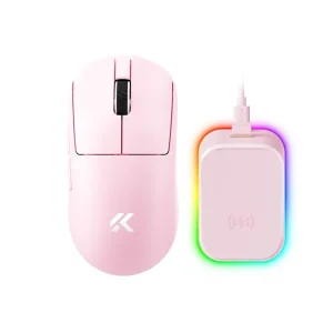 Bežični gaming miš MCHOSE A7 V2 Ultra Plus Pink