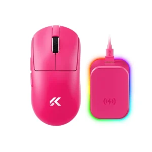 Bežični gaming miš MCHOSE A7 V2 Ultra Plus Rose Red