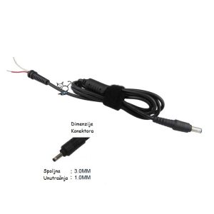 DC kabl sa konektorom za laptop Acer 3.0×1.0 mm