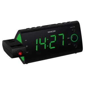 Digitalni sat sa alarmom Sencor SRC 330 GN, zeleni