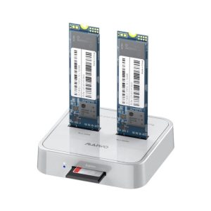 Docking stanica za M.2 SSD Maiwo USB 3.1 tip C na 2 x M.2 (SATA & PCIe NvMe) K3016SD