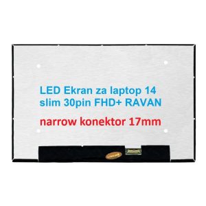 Ekran za laptop 14" slim 30-pin narrow 17mm Full HD+ ravan