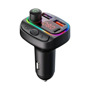 FM transmiter i punjač Kettz Paya Bluetooth, 2xUSB QC3.1, Type-C/LED