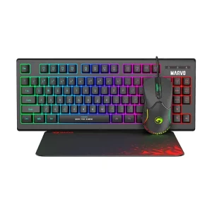 Gaming komplet tastatura, miš i podloga Marvo LOOT 30 CM310 crni