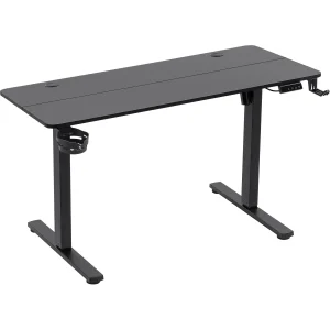 Gaming sto Defender Saturn 100cmx60cmx15mm, električni podizač/držač za čase, crni