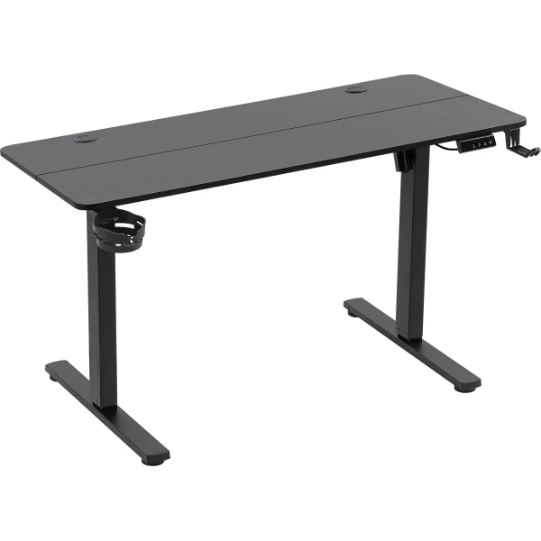 Gaming sto Defender Saturn 100cmx60cmx15mm, električni podizač/držač za čase, crni