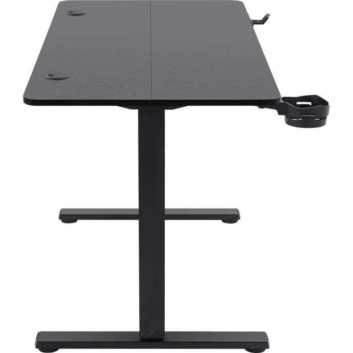Gaming sto Defender Saturn 100cmx60cmx15mm, električni podizač/držač za čase, crni – slika 3