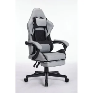 Gaming stolica ePlayGame HC-4095 BG platno, sivo crna
