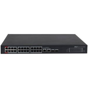 Gigabitni mrežni svič Dahua PFS3228-24GT-360-V2, 24 porta, PoE