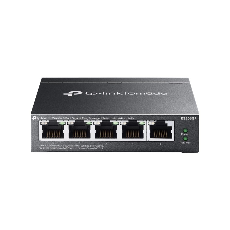 Gigabitni mrežni svič TP-Link ES205GP Omada, 5 portova, PoE+, Smart – slika 2