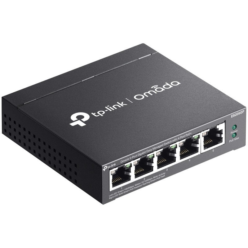 Gigabitni mrežni svič TP-Link ES205GP Omada, 5 portova, PoE+, Smart – slika 3