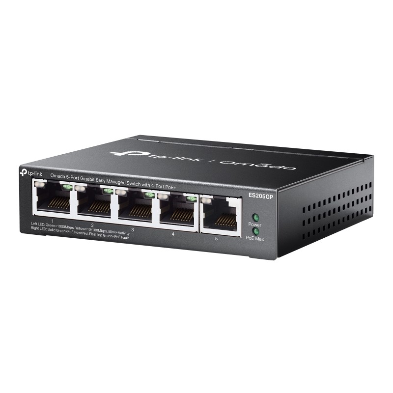 Gigabitni mrežni svič TP-Link ES205GP Omada, 5 portova, PoE+, Smart – slika 4