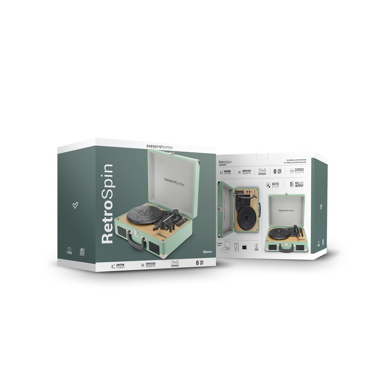 Gramofon Energy Sistem Aquamarine Retrospin (M50022) – slika 6
