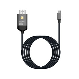Kabl E-Green 3.1 USB-C - HDMI (30Hz), metalni 1.8m crni