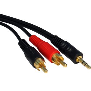 Kabl Fast Asia audio 3.5mm - 2xRCA 1.5m crni
