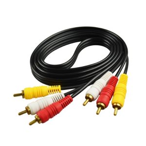 Kabl Fast Asia Činč-činč 3xRCA - 3xRCA 1.5m crni