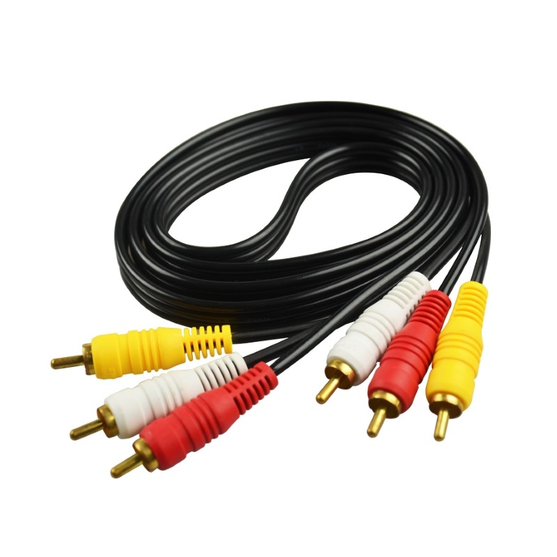 Kabl Fast Asia Činč-činč 3xRCA - 3xRCA 1.5m crni