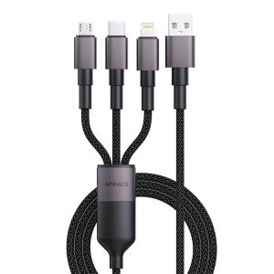 Kabl USB U87 3in1 Type USB A to Micro/Type C/Lightning APPACS