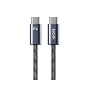 Kabl Wekome WDC-23 3.1 USB-C M/M 1m za Super brzo punjenje 240W/480Mbps, crni