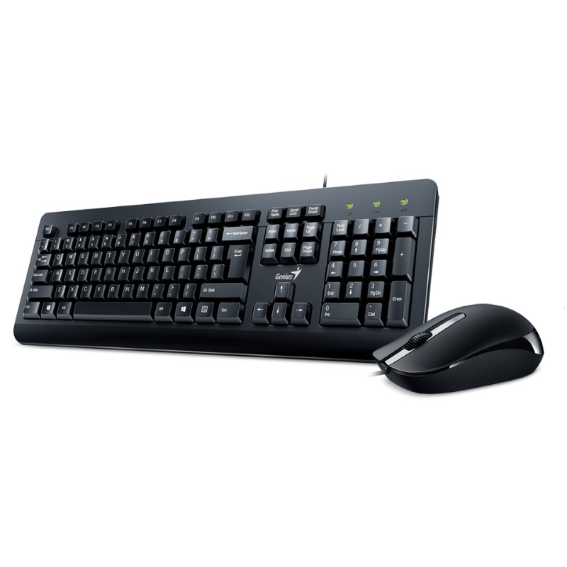 Komplet tastatura i miš Genius KM-160, US raspored, crni