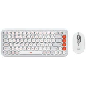 Komplet tastatura i miš Logitech POP Icon, US raspored, beli