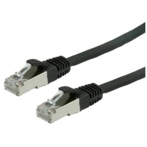 LAN kabl Cat6A SFTP 1 m E-Green, crni