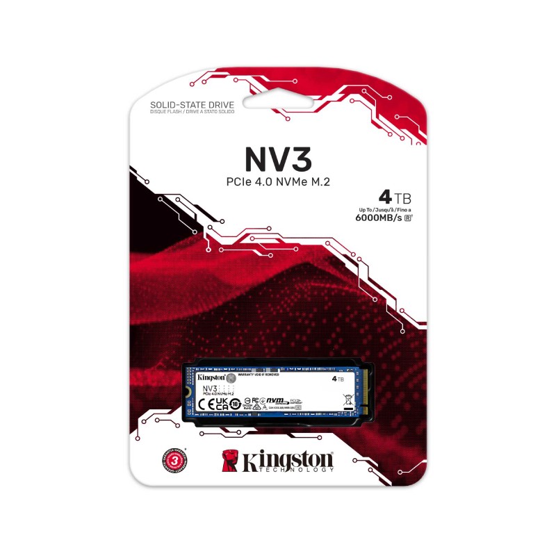 M.2 NVMe SSD Kingston 4TB SNV3S/4000G series NV3