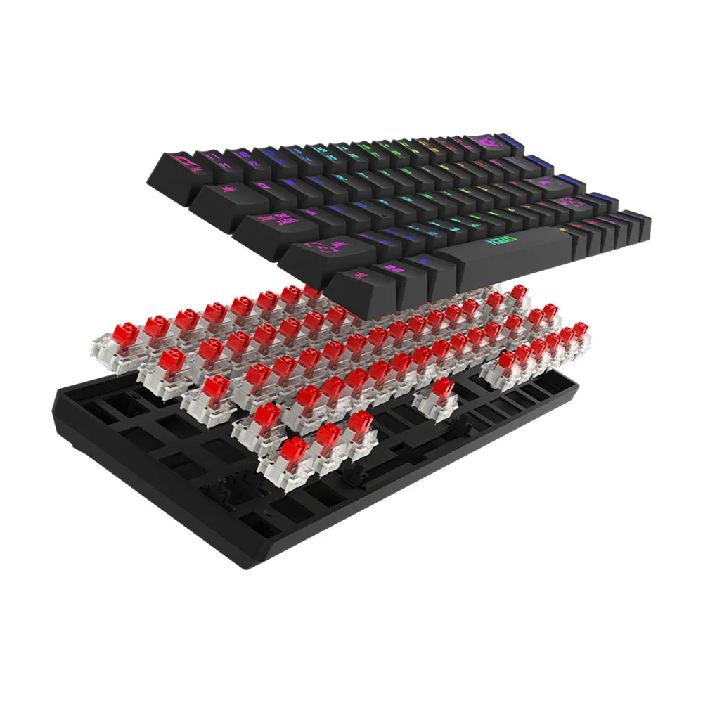 Mehanička tastatura Aqirys Mira 2.0, bežična, crna – slika 3