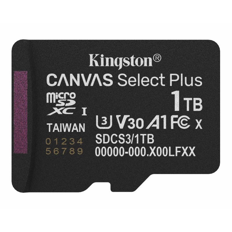 Memorijska kartica Kingston U1 V10 microSDXC 1TB Canvas Select Plus G3 150R A1 SDCS3/1TBSP – slika 2