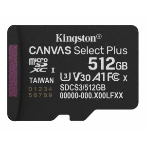 Memorijska kartica Kingston U3 V30 microSDXC 512GB Canvas Select Plus G3 150R SDCS3/512GBSP