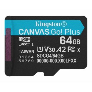 Memorijska kartica Kingston U3 V30 microSDXC 64GB Canvas Go Plus 200MB/s A2 SDCG4/64GBSP