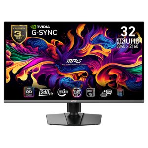 Monitor 32" MSI MPG 321URX, 4K UHD QD-OLED, 240Hz