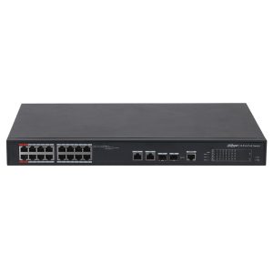Mrežni svič Dahua PFS4218-16ET-240-V3, 16 portova, PoE++