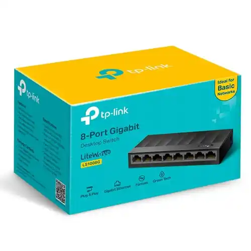 Mrežni svič TP-Link LS1008G, 8 portova, gigabit – slika 2