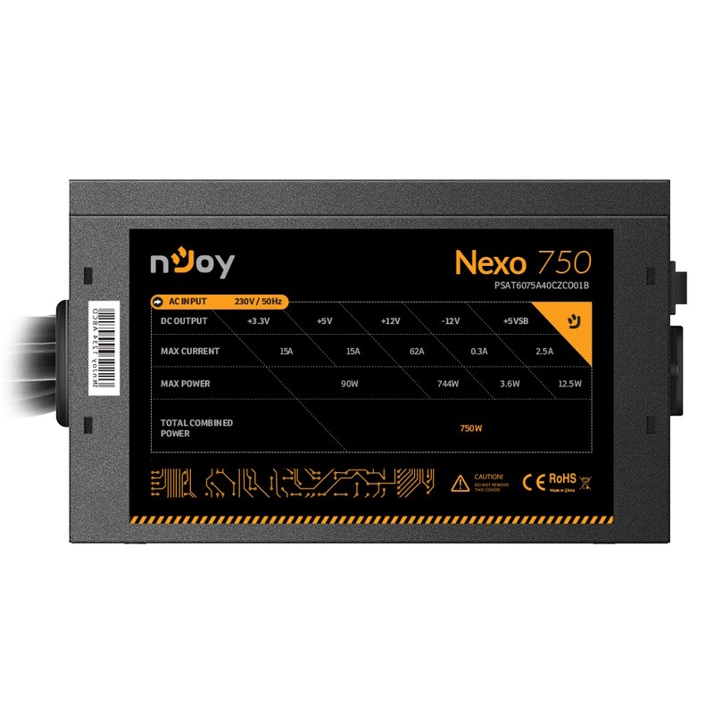 Napajanje Njoy Nexo 750 750W (PSAT6075A40CZCO01B) – slika 3