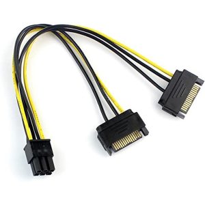 Naponski adapter za PCI-E VGA (6-pin) -2x Sata E-Green