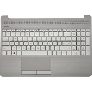 Palmrest (C cover) sa tastaturom za laptop HP 250 255 256 G8 15S-DU srebrni