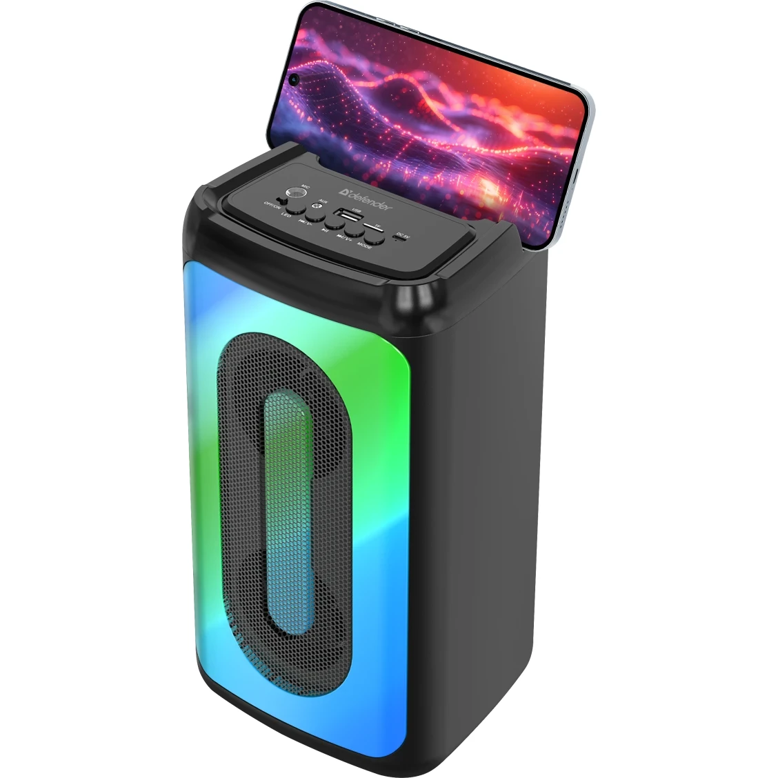 Partybox zvučnik Defender Concerto LED backlight – slika 4