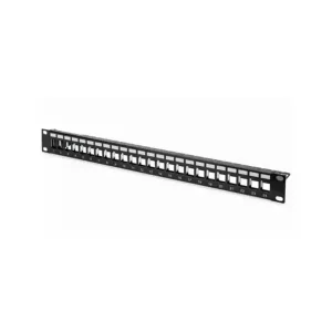 Patch panel modularni shielded 19, 0.5U sa 24 slota za STP, UTP module SKP-24-0.5U