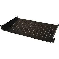Polica fiksna 600mm rack kačenje na 4 tačke, podesivi zadnji držači Mirsan 19" 1U crna MR.SBR60.01_YK